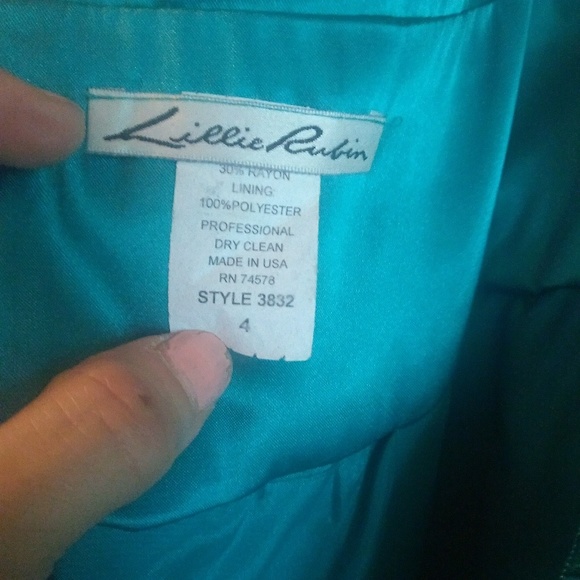 Vintage 80's Lillie Rubin disco dress - Picture 3 of 8